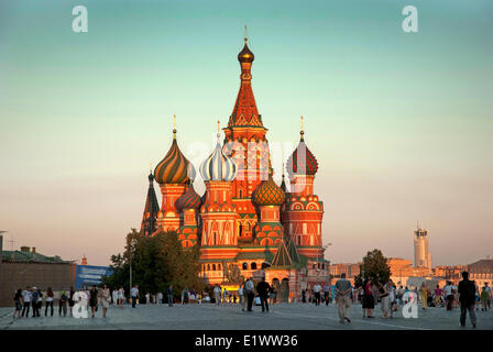 St. Basilius Kathedrale und dem Roten Platz in Moskau Stockfoto