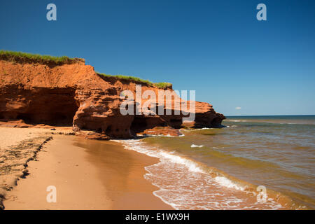 Erodierte Sandstein, Darnley, Prince Edward Island, Canada Stockfoto