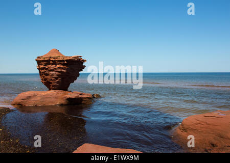 Erodierte Sandstein, Darnley, Prince Edward Island, Canada Stockfoto