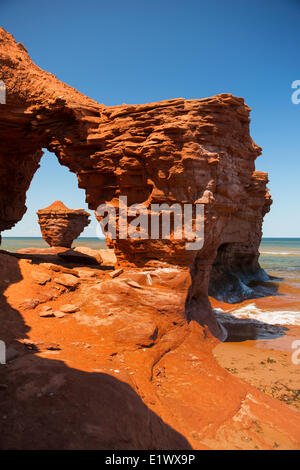 Erodierte Sandstein, Darnley, Prince Edward Island, Canada Stockfoto