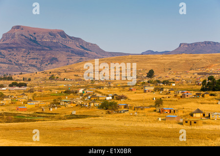 Mont Aux-Quellen in der Nähe von Bergville, Berge von den Drakensbergen, Kwazulu-Natal, Südafrika Stockfoto