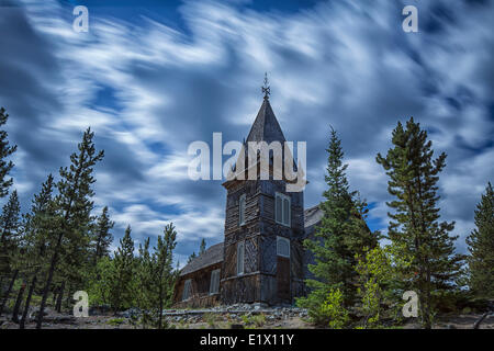 St. Andrews Presbyterian Church in Bennett, Britisch-Kolumbien. Eine kanadische historische Stätte. Stockfoto