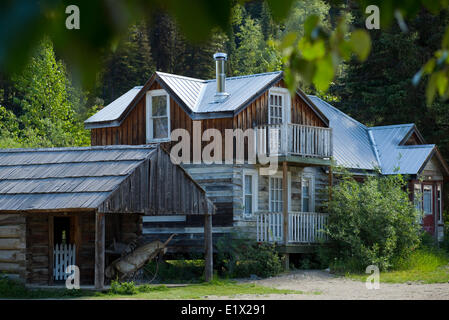 Historischen Goldrausch Townsite von Barkerville, Cariboo Region, British Columbia, Kanada Stockfoto