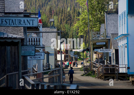 Historischen Goldrausch Townsite von Barkerville, Cariboo Region, British Columbia, Kanada Stockfoto