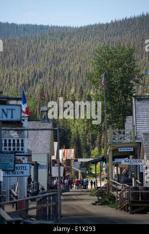 Historischen Goldrausch Townsite von Barkerville, Cariboo Region, British Columbia, Kanada Stockfoto