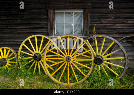 Historischen Goldrausch Townsite von Barkerville, Cariboo Region, British Columbia, Kanada Stockfoto