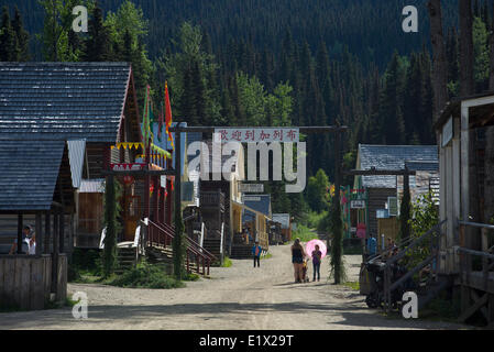 Chinatown. Historischen Goldrausch Townsite von Barkerville. Cariboo Region, Britisch-Kolumbien. Kanada Stockfoto