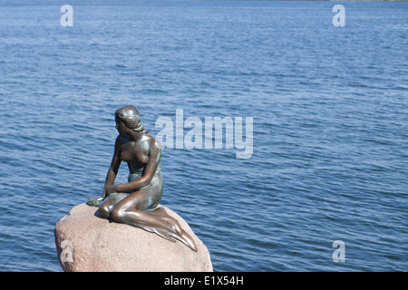 Kopenhagen, Dänemark, die Statue der kleinen Meerjungfrau. Stockfoto