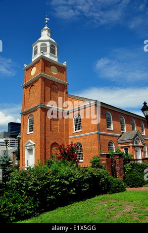 BALTIMORE, MD: Die alten Otterbein-Kirche, erbaut im Jahre 1785, ist das älteste Haus der Anbetung im Dauereinsatz in der Stadt Stockfoto