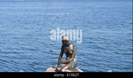 Kopenhagen, Dänemark, die Statue der kleinen Meerjungfrau. Stockfoto