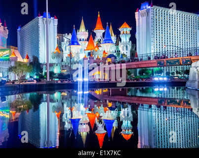 Das Excalibur Hotel and Casino in Las Vegas Stockfoto