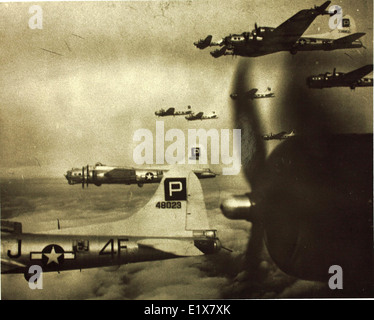 487th Bombe Gruppe b-17 Stockfoto