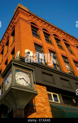 Sycamore Square oder Maurer Block in der Fairhaven historischen Bezirk von Bellingham, Washington State, USA Stockfoto