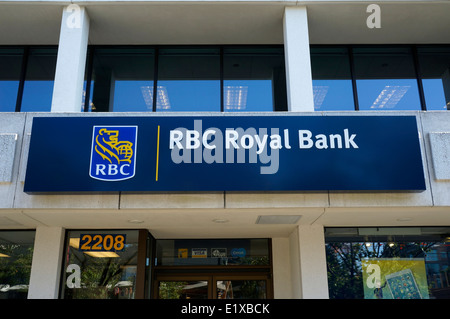 RBC Royal Bank of Canada anmelden Kerrisdale, Vancouver, BC, Kanada Stockfoto