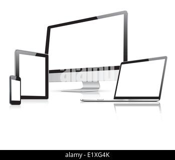 Webdesign in elektronischen Geräten Vektor eps10 Stock Vektor
