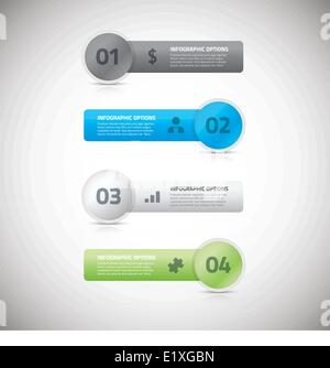 Frische Infografik Business Banner Vektor-Eps-illustration Stock Vektor