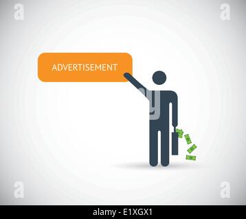 Pay-per-Click Affiliate-marketing-Werbung-Vektor-Konzept Stock Vektor