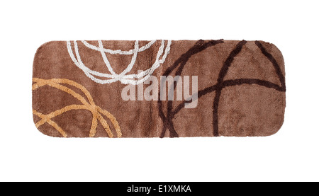 bunten Teppich isoliert auf weißem Hintergrund Stockfoto