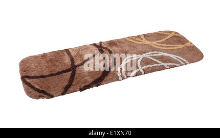 bunten Teppich isoliert auf weißem Hintergrund Stockfoto