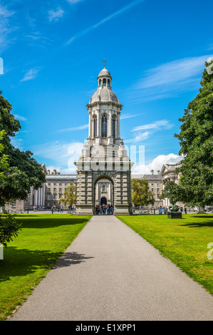 Irland, Dublin, den Campanile des Trinity College Stockfoto