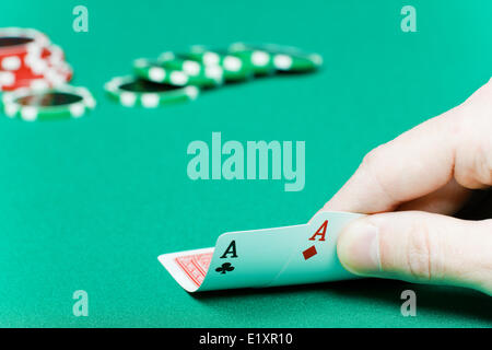 Poker-Spieler Stockfoto