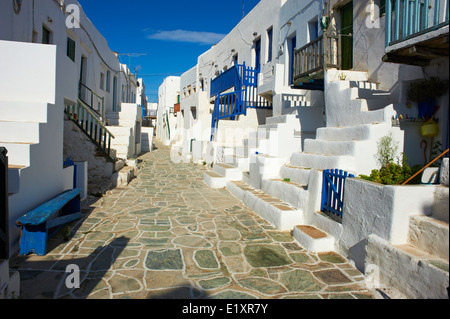 Griechenland, Cyclades Inseln, Folegandros, Hora Dorf Stockfoto