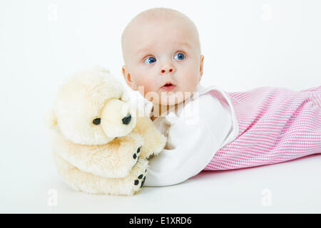 Baby im studio Stockfoto