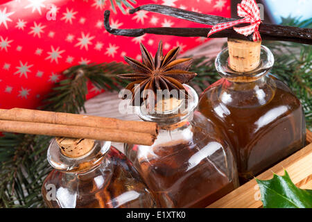 Weihnachten-Aromen für leckeres Gebäck Stockfoto