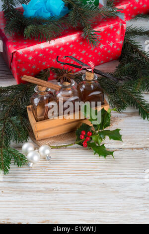Weihnachten-Aromen für leckeres Gebäck Stockfoto