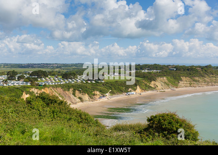 Whitecliff Bay in der Nähe von Bembridge Osten Isle Of Wight Stockfoto