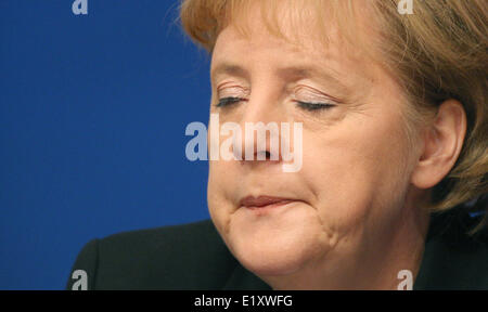 Bundeskanzlerin Angela Merkel auf dem CDU-Parteitag in Stuttgart am 1. Dezember 2008. Stockfoto