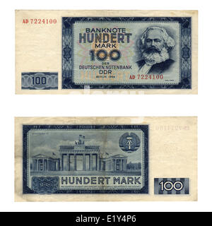DDR-banknote Stockfoto