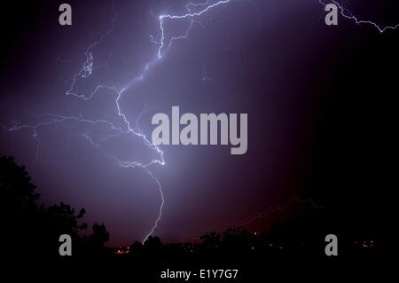 Frühling-Sturm. (Foto/Rostislav Kalousek CTK) Stockfoto