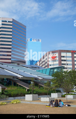 Null CO2-Gebäude, Kowloon Bay, Kowloon, Hong Kong, China Stockfoto