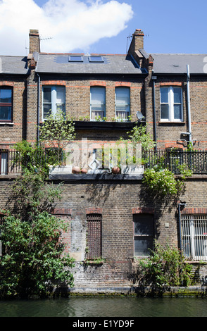 Grand Union Canal entlang Harrow Road - London-UK Stockfoto