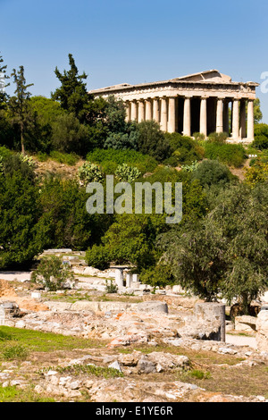 Tempel des Hephaistos, auch bekannt als das Hephaisteion oder früher als das Theseion, Agora, Athen, Griechenland Stockfoto