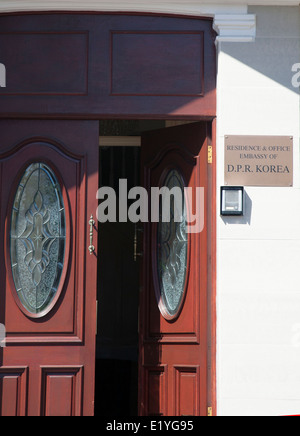 Botschaft von Nordkorea, Gunnersbury Avenue, West London Stockfoto