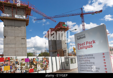 Das Tor-Projekt an der University of Salford "Peel Park" Campus, Manchester, UK, EU Stockfoto