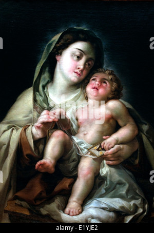 Our Lady of Mount Carmel mit dem Kind Jesus 1798 Vicente Lopez Portana 1772-1850 Spanien Spanisch Stockfoto