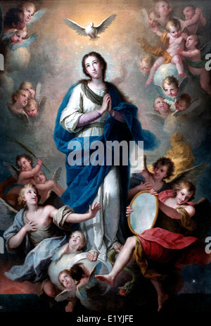 Inmaculada - Unbefleckte Empfängnis von Jose Vergara 1726-1799 Spanien Spanisch Stockfoto