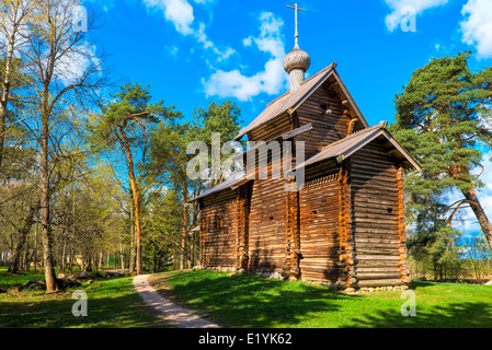 Holzkirche in Museum der Holzarchitektur Stockfoto