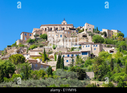 Berühmte Gordes mittelalterliches Dorf in Südfrankreich Stockfoto