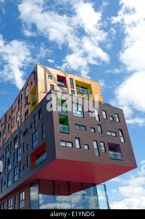 Ashton "Chips Building" Brennpunkt der Marina Bauboom in der Nähe von Islington Wharf, ISIS Waterside Regeneration, Manchester, Stockfoto