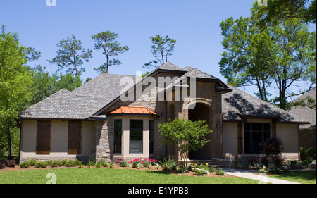 Neu errichtete moderne Modell Luxus-Haus in Florida, USA. Stockfoto