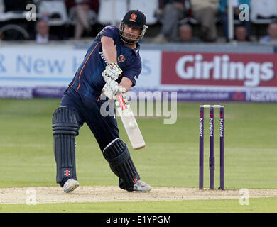 Canterbury, UK. 11. Juni 2014. Jesse Ryder in Aktion während des Spiels Natwest T20 Explosion zwischen Spitfires Kent und Essex Adler bei The Essex The Spitfire Boden Credit zu zucken: Action Plus Sport/Alamy Live News Stockfoto