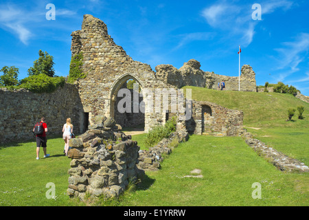 Hastings Burgruine East Sussex England UK Stockfoto