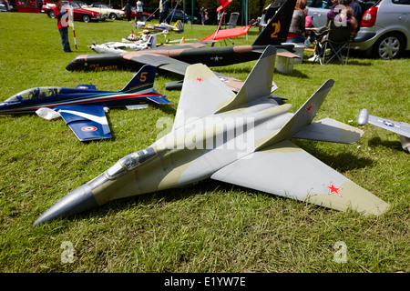 russische Jets Modell anzeigen Bangor-Nordirland Stockfoto