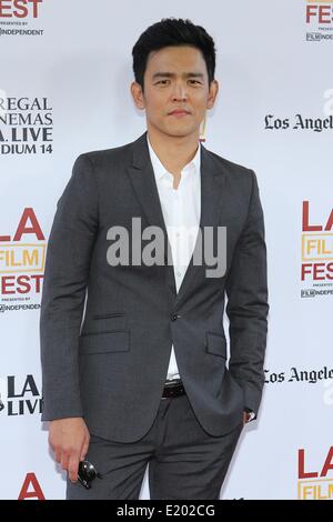 Los Angeles, Kalifornien, USA. 11. Juni 2014. John Cho besucht LAFF - Opening Night-Premiere von '' Premiere '' am 11. Juni 2014 im Regal Kinos L.A. Live in Los Angeles, California.USA. Bildnachweis: TLeopold/Globe Photos/ZUMAPRESS.com/Alamy Live-Nachrichten Stockfoto