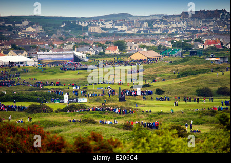 Irish Open 2012 bei Royal Portrush, Nordirland Stockfoto