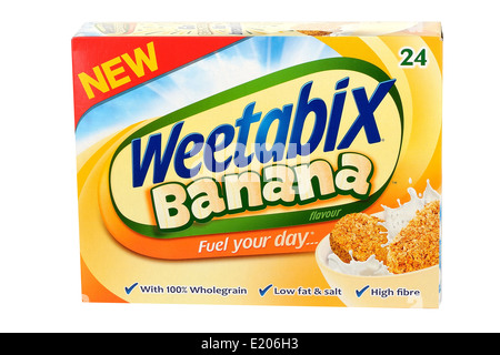 Weetabix Banane Frühstückskost aus Getreide Stockfoto